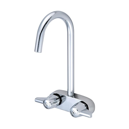 Central Brass 4.25 in. Two Handle Leg Tub Faucet Polished Chrome 0209